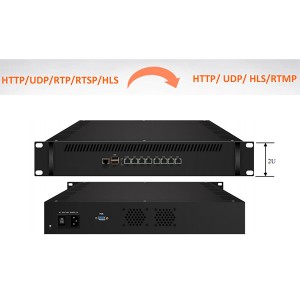 IPTV sagteware OTT VOD Live Server Transcoder M3U8 IP stroom uit vir werk met IPTV Ontvanger Box